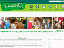 Tablet Screenshot of greenexhibits.org